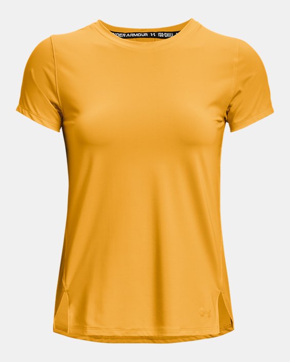 Women's UA Iso-Chill 200 Laser T-Shirt, Yellow, pdpMainDesktop image number 5